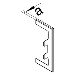 hager Wandanschlussblende zu BR, 68x130mm f. Oberteil 80mm aus Stahlblech Verkehrsw... HAGER-BR65130W9016 4012740989046 (Abb. 1)
