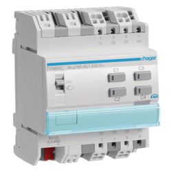 hager KNX Schalt-/Jalousieaktor 4/2fach,16A, für Jalousiesteuerung... HAGER-TYA604C 3250616059849 (Abb. 1)