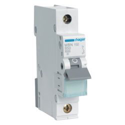 hager Leitungsschutzschalter 1 polig 6kA B-Charakteristik 50A 1 Modul... HAGER-MBN150 3250614310140 (Abb. 1)