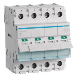 hager Ausschalter 63A 4 Schließer 400V AC 4PLE... HAGER-SBN463 3250615510235 (Abb. 1)