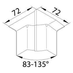 hager Inneneck einstellbar schnittkaschierend halogenfrei SL 20x55mm verkehrsweiß... HAGER-SL2005549016 4012740017565 (Abb. 1)
