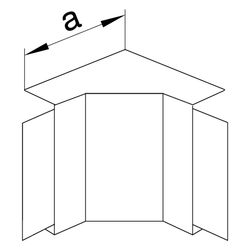 hager Inneneck halogenfrei zu Leitungsführungskanal LF/FB 60x110mm verkehrsweiß... HAGER-LF6011049016 4012740012430 (Abb. 1)