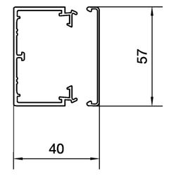 hager Leitungsführungskanal PVC, LF 40x60mm steingrau... HAGER-LF4006007030 4012740138086 (Abb. 1)