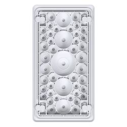 hager Leitungseinführung, univers, IP55, flexibel, mit Noppen zum ausreißen... HAGER-FZ402 3250612764020 (Abb. 1)