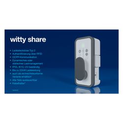 hager Ladestation witty share bis 22kW, OCPP für Lastmanagement, RFID, Eichrecht... HAGER-XEV1R22T2ER 3250610010068 (Abb. 1)