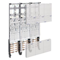 hager Komplettfeld, Zählerfeld, univers Z, 6 Zählerplätze, BKE-I, H 1050mm, 3-feldig... HAGER-ZL3EN26 3250616330207 (Abb. 1)