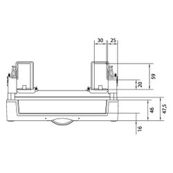 hager Baustein, univers N, 300x250mm, für Reiheneinbaugeräte waagerecht, 2x12 PLE... HAGER-UD21B1 3250616141162 (Abb. 1)