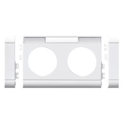 hager Blende Dreifachsteckdose zu Oberteil 80 mm anreihbar halogenfrei verkehrsweiß... HAGER-GB080309016 4012740993005 (Abb. 1)