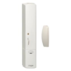 hager Funk Fensterkontakt mit Batterie, weiß... HAGER-TRC301B 3250615989116 (Abb. 1)