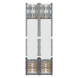 hager Komplettfeld, Zählerfeld, univers Z, 4 Zählerplätze, 3-polig, H 1350mm, 2-feldig... HAGER-ZK53X7 3250617712736 (Abb. 1)