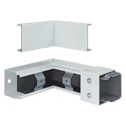 hager Inneneck FWK-Plus 60x60 mm weiß pulverbeschichtet für Brandschutzkanal... HAGER-FWKP6006049016 4012740988001 (Abb. 1)