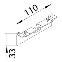 hager Geräteträgerschürze für Geräteträger zu SL 20x80mm verkehrsweiß... HAGER-SL20080A9016 4012740018395 (Abb. 1)