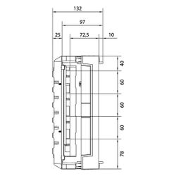 hager Baustein, univers N, 300x250mm, für 2 Trenner NH00 auf Sammelschienensystem 60mm... HAGER-UE21E2B 3250616151185 (Abb. 1)