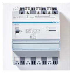 hager Spannungsversorgung 24 V DC 1A Reiheneinbau (REG), 4 PLE... HAGER-TGA200 3250615979964 (Abb. 1)