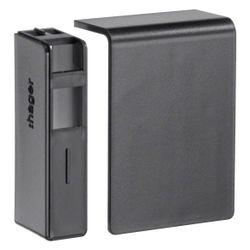 hager Endstück schnittkaschierend halogenfrei zu SL 20x55mm graphitschwarz... HAGER-SL2005569011 4012740894180 (Abb. 1)