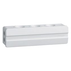 hager Klemmdose Leitungseinführungen 2xstirnseitig 3xoben/unten aus PP 135x35x40 mm... HAGER-L5111 4012740828901 (Abb. 1)