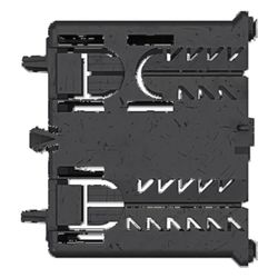 hager Geräteeinbaudose 2-fach Energie f. Brüstungskanal C-Profil für Schalterprogramme... HAGER-GLS55002 4012740980210 (Abb. 1)