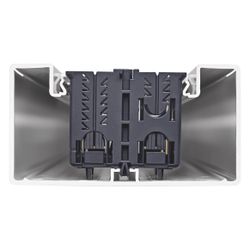 hager Brüstungskanal-Unterteil PVC frontrastend zu BR 68x130mm, OT 80mm, verkehrswe... HAGER-BR6513019016 4012740013833 (Abb. 1)