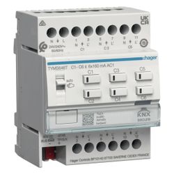 hager Heizungsaktor 6fach KNX Secure für 24/230V Stellantriebe, Triac... HAGER-TYMS646T 3250610050125 (Abb. 1)