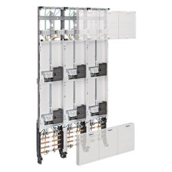 hager Komplettfeld, univers Z, 1350mm, 6 Zählerplätze, 3-feldig, mit Zählersteckklemme... HAGER-ZL53W8N 3250617713832 (Abb. 1)