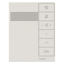 hager Innenstation audio, IP über 2-Draht, Freisprechen, intercom speak, weiß... HAGER-RTQ620X 4250110000070 (Abb. 1)