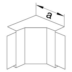 hager Inneneck halogenfrei zu Leitungsführungskanal LF 30x30mm verkehrsweiß... HAGER-LF3003049016 4012740011846 (Abb. 1)