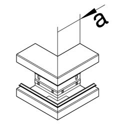 hager Außeneck aus Grundprofil zu BR 68x130mm Oberteil 80mm in verkehrsweiß... HAGER-BR6513039016 4012740013840 (Abb. 1)