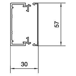 hager Leitungsführungskanal PVC, LF 30x60mm verkehrsweiß... HAGER-LF3006009016 4012740011945 (Abb. 1)