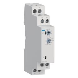 hager Zeitrelais Rückfallverzögert mit Steuerkontakt 24-240V AC/DC, 1 Wechsler... HAGER-EZF100 3250615600608 (Abb. 1)