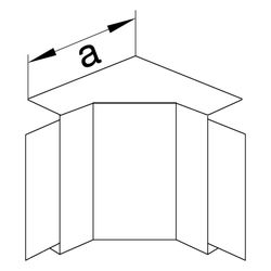 hager Inneneck schnittkaschierend halogenfrei zu LF/LFF 20x33mm verkehrsweiß... HAGER-LFF2003549016 4012740012980 (Abb. 1)
