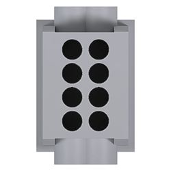 hager Hauptleitungsabzweigklemme 1-polig, 4x70mm2, IP20, grau... HAGER-KH70G 3250613780241 (Abb. 1)