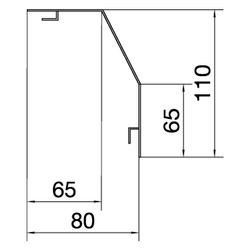 hager Rangierkanal-Abdeckprofil aus PVC zu RK 110x80mm reinweiß... HAGER-RK1109010 4012740863971 (Abb. 1)