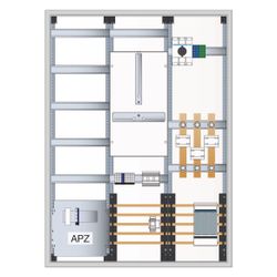 hager Wandlerschrank bis 100A, IP44, SK II, 1100x800x205mm, mit APZ, Stromnetz Berlin... HAGER-FP73W8N3P 3250611031888 (Abb. 1)