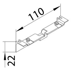 hager Geräteträgerschürze für Geräteträger zu SL 20x55mm verkehrsweiß... HAGER-SL20055A9016 4012740017947 (Abb. 1)