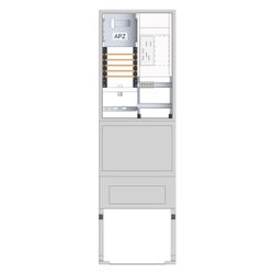 hager Zähleranschlusssäule 205, univers Z, 1 Zählerplatz, eHZ, 5-polig, Basis, APZ... HAGER-ZAS205BE15A 3250611073338 (Abb. 1)