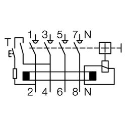 hager Fehlerstromschutzschalter, FI-Schutzschalter 4-polig 6kA 40A 30mA Typ A... HAGER-CDS440D 3250611610861 (Abb. 1)