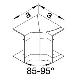 hager Inneneck einstellbar zu BR/H/N/A/S 68x130mm Oberteil 80mm hfr in lichtgrau... HAGER-BR651304H7035 4012740897624 (Abb. 1)