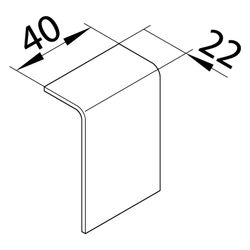hager Schnittkaschierung halogenfrei zu Sockelleistenkanal SL 20x55mm verkehrsweiß... HAGER-SL2005579016 4012740017596 (Abb. 1)