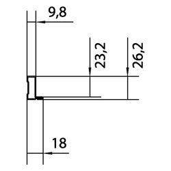 hager Tragschienen Stahlblech, univers N, 1800mm, für Schränke ab 160mm Tiefe, 2 Stück... HAGER-UN12A 3250616240100 (Abb. 1)