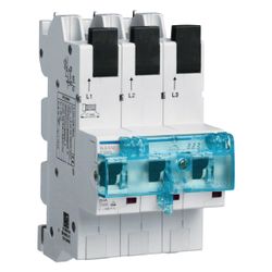 hager SLS-Schalter, 3-polig, E-Charakteristik, 50A, für Sammelschiene, QuickConnect... HAGER-HTS350E 3250613303150 (Abb. 1)