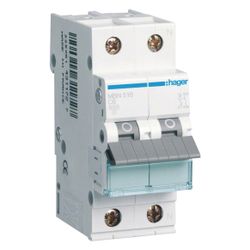 hager Leitungsschutzschalter 1P u. N 6kA B-Charakteristik 16A 2 Module... HAGER-MBN516 3250614310706 (Abb. 1)