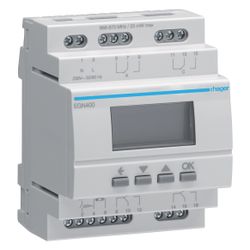 hager Digitale Multifunktions-Zeitschaltuhr für Hutschiene mit Bluetooth, 4-Kanal... HAGER-EGN400 3250617579926 (Abb. 1)