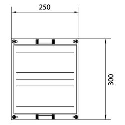 hager Baustein, univ.N, 300x250mm, für Sammelschienensystem 60mm, 4-polig, waagerecht... HAGER-UE21E0 3250616150768 (Abb. 1)