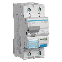 hager Fehlerstrom-Leitungsschutzschalter, FI/LS-Schalter, 1P+N 10kA C-16A 30mA Typ A... HAGER-ADA566D 3250611067832 (Abb. 1)