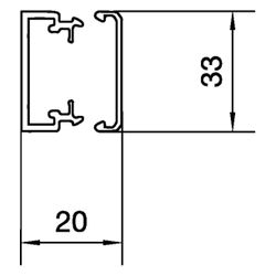 hager Leitungsführungskanal aus PVC LF 20x35mm steingrau... HAGER-LF2003507030 4012740138123 (Abb. 1)