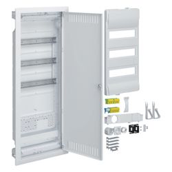 hager volta Hybrid Kleinverteiler, UP, 36PLE, Montageplatte, Steckdose, Stahlblechtür... HAGER-VU603NWH 3250611004547 (Abb. 1)