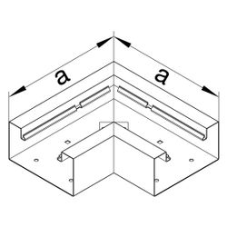 hager Flachwinkel aus Grundprofil BRS 68x130 mm Oberteil 80 mm Stahlblech verkehrs... HAGER-BRS6513059016 4012740989589 (Abb. 1)
