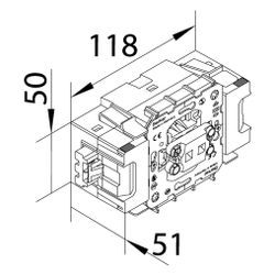 hager Wechselschalter Wago Winsta 10A/250V Frontrastend... HAGER-GS0D01 4012740987394 (Abb. 1)
