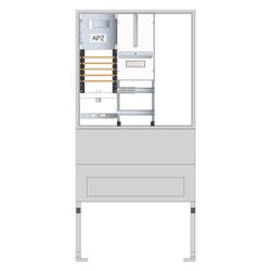 hager Zähleranschlusssäule 207, univers Z, 1 ZP, 3-Punkt, 5-pol, Leerfeld, Basis, AP... HAGER-ZAS207BD15A 3250611073642 (Abb. 1)