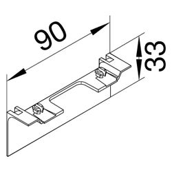 hager Geräteträgerschürze für Geräteträger universal design SL 20x80mm verkehrswei... HAGER-SL20080AC9016 4012740018401 (Abb. 1)